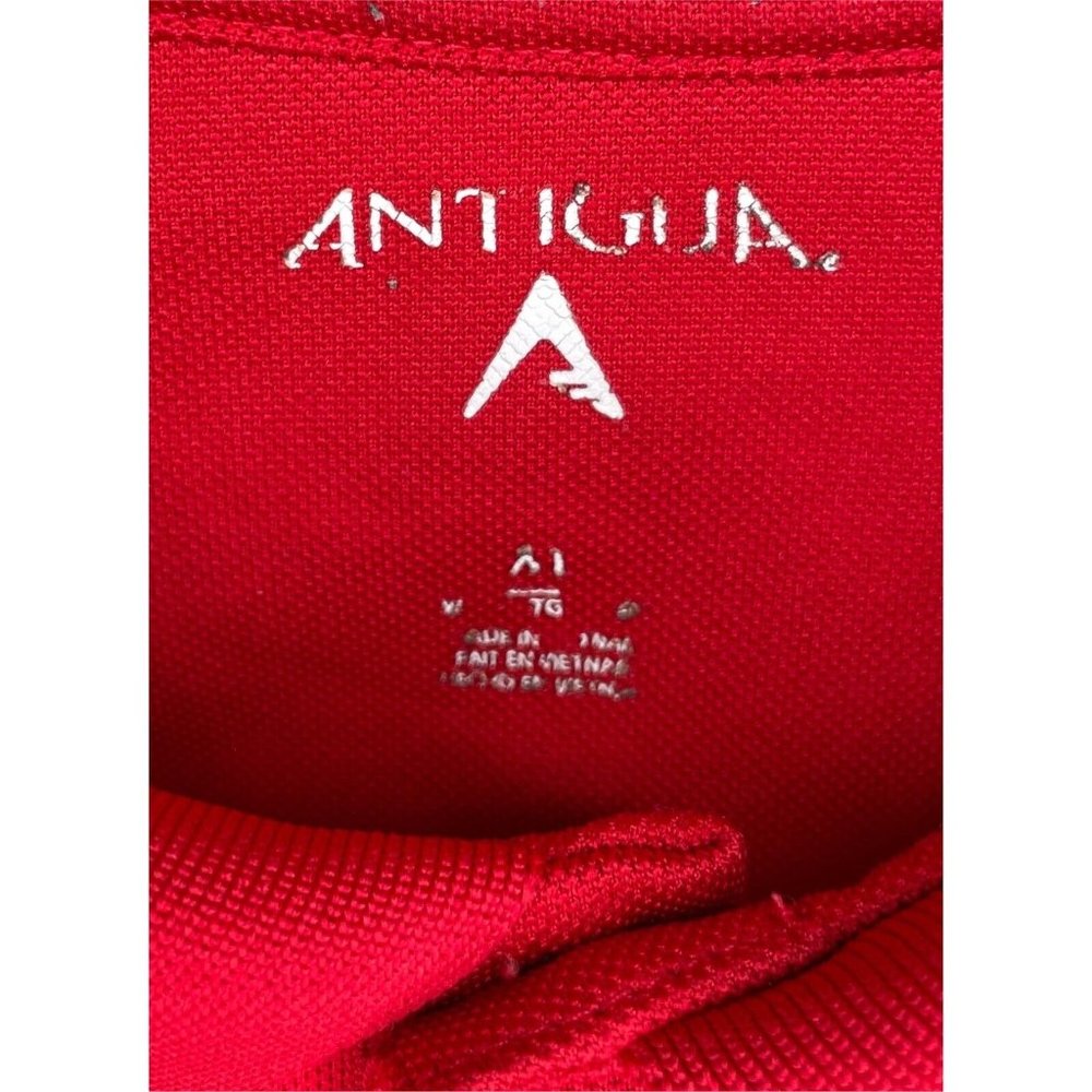 Georgia Bulldogs UGA Dawgs Red Short Sleeve Polo Shirt Men’s XL Antigua - Picture 4 of 4